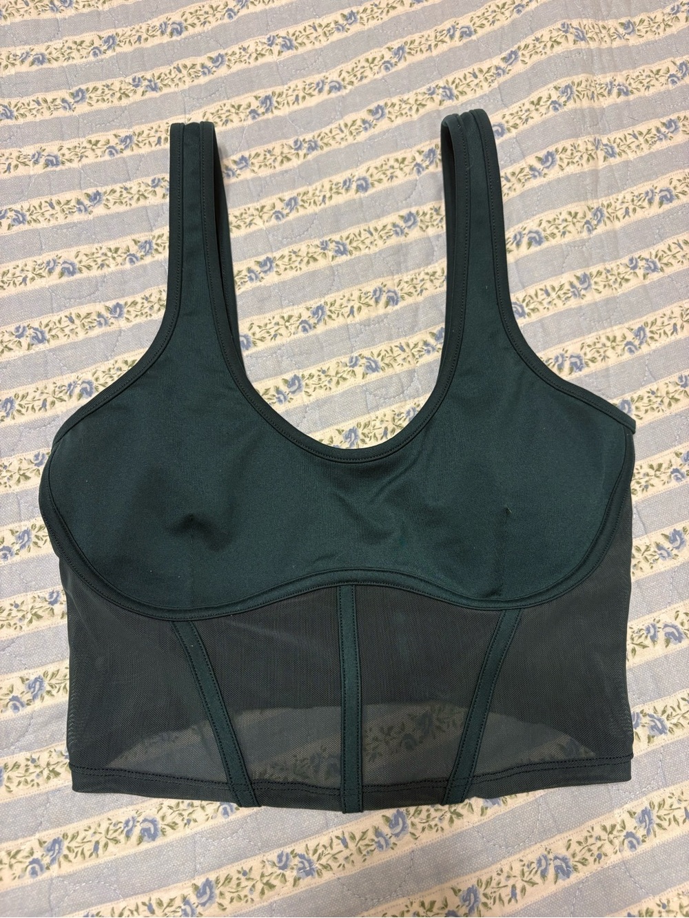 ALO Yoga Airbrush Mesh Corset Top